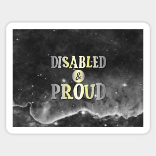 Disabled and Proud: Demigender Sticker